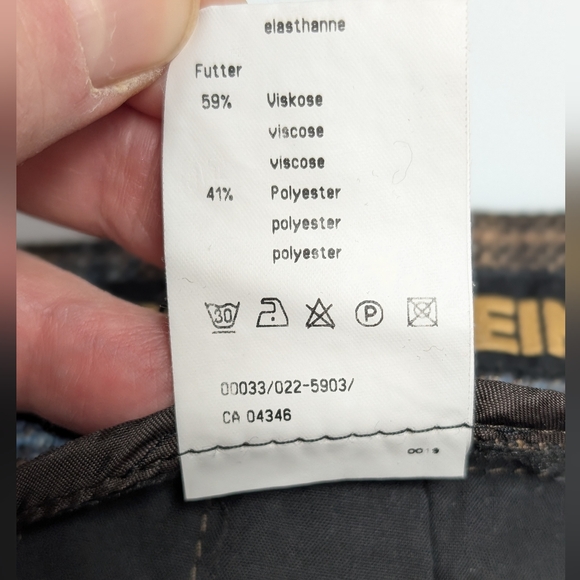 Vintage Eugen Klein Plaid Trousers Brown Blue Academia Chic 8/10 - Picture 9 of 10